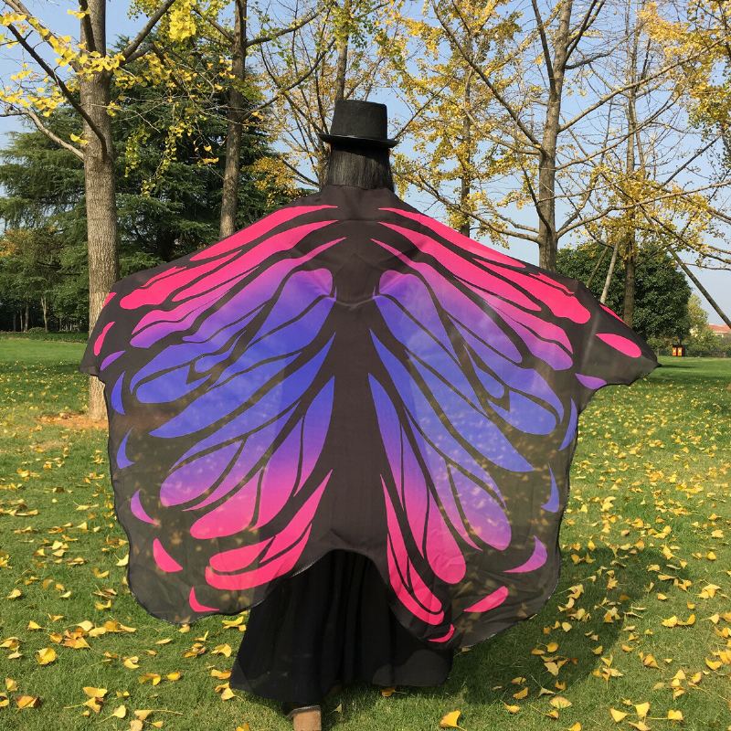 Honana Wx-88 135x200cm Butterfly Bohemian Šifon Plážový Ručník Dámská Šála Sukně Osuška Tapiserie