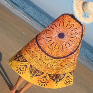 Indický Mandala Woman Beach Ručník Hippie Nástěnný Závěs Bohémský Přehoz Na Postel Gobelínová Výzdoba Koleje