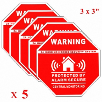 5 Ks Domácí Alarm Bezpečnostní Samolepky Pro Okenní Dveře