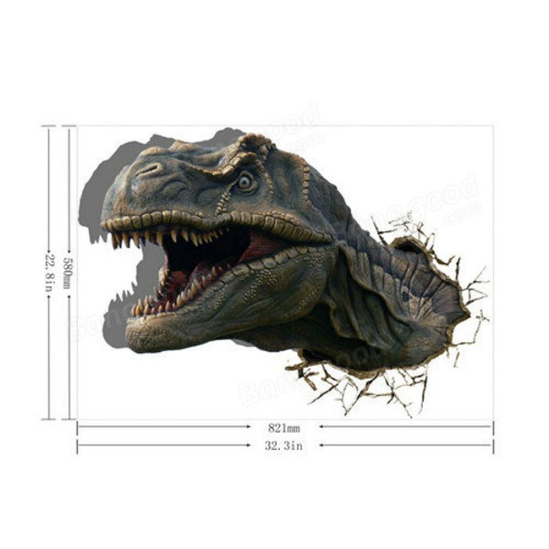 Dinosauří 3d Samolepky Na Stěnu Zvířecí Pag Nálepka Odnímatelné Na Zeď Domácí Dekorace Dinosaura Dárek
