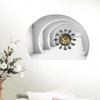 Diy Decal Clock Tunnel 3d Samolepky Na Zeď Hodiny 3d Umělecké Nástěnné Home Decor
