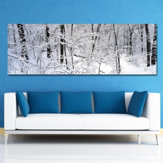 Dyc 10494 Jednosprejové Olejomalby Fotografie Forest Snow Scene Painting Nástěnné Umění Pro Domácí Dekorace