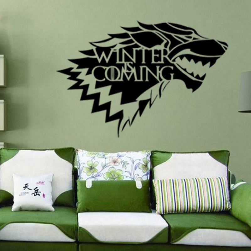 Hra O Trůny House Stark Wolf Vinyl Samolepka Obtisk Hbo Zima Se Blíží