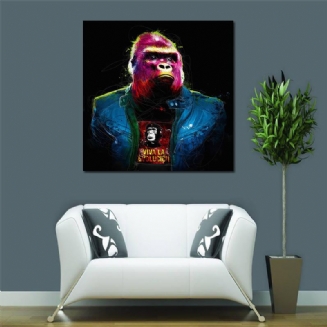 Miico Ručně Malované Olejomalby Barevné Gorilí Nástěnné Malby Pro Domácí Dekoraci