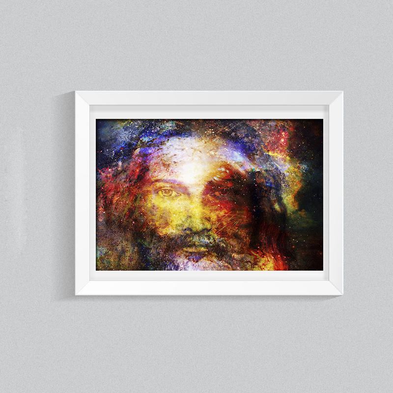 Miico Ručně Malované Olejomalby Jesus Portrait Wall Art Pro Domácí Dekoraci