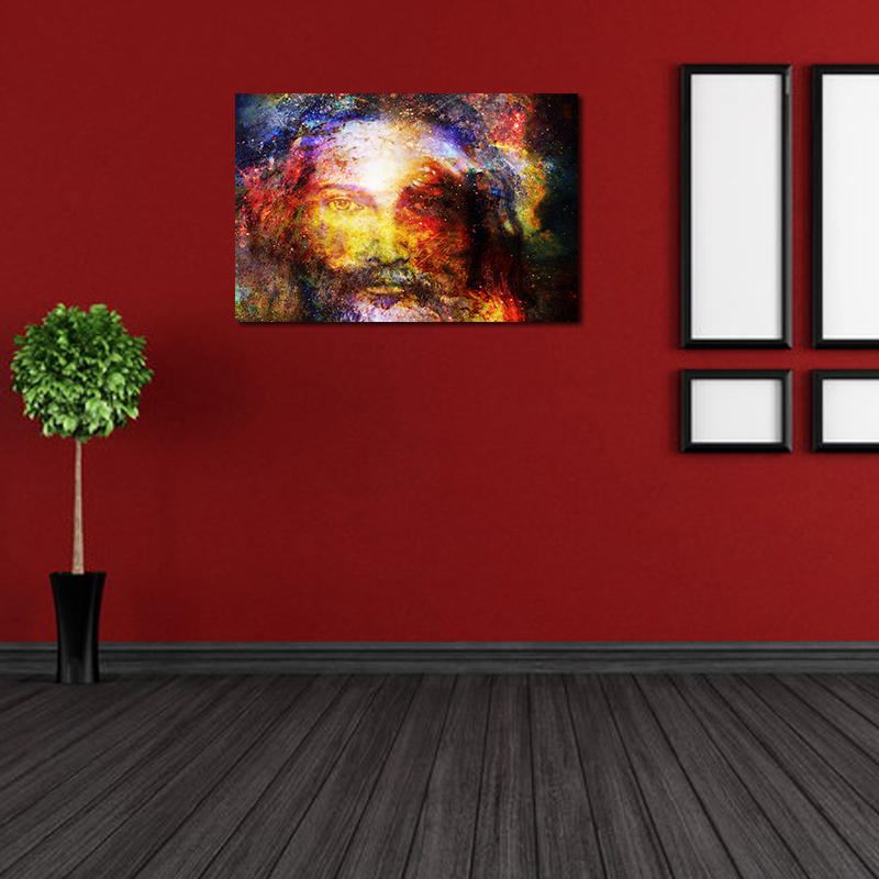 Miico Ručně Malované Olejomalby Jesus Portrait Wall Art Pro Domácí Dekoraci