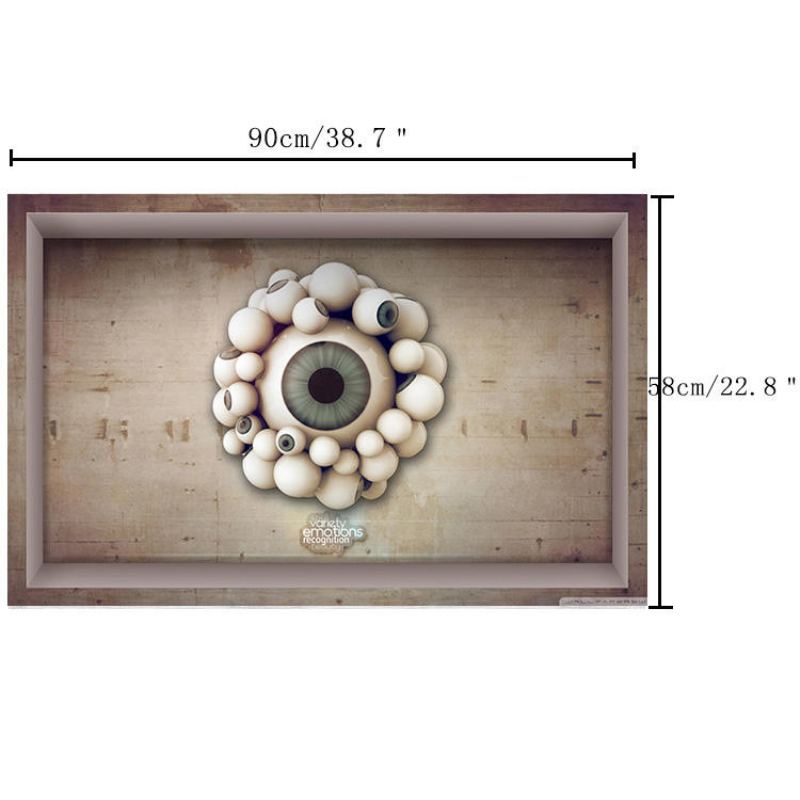 Pag 3d Koupelna Protiskluzový Vzor Oční Bulvy Nálepka Na Podlahu Vodotěsná Omyvatelná Sprcha Dekorace
