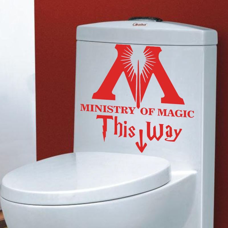 Samolepka Na Zeď Do Koupelny Ministry Of Magic Home Decor Toalet Decal Samolepky Na Stěnu Pro Domácí Kutily