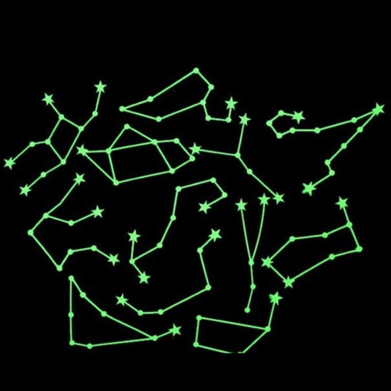 Znamení Zvěrokruhu Světelné Samolepky Na Zeď Romantická Obloha Home Room Constellations Decor