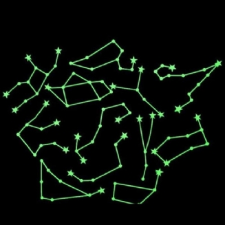 Znamení Zvěrokruhu Světelné Samolepky Na Zeď Romantická Obloha Home Room Constellations Decor